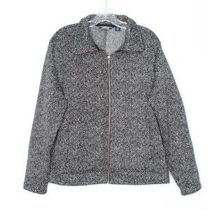 Land's End Black and White Jacket